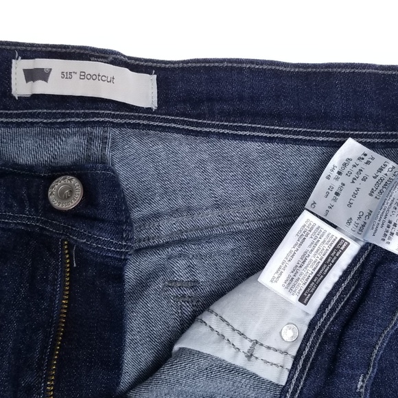 SOLD Levis 515 Bootcut Jeans Womens 10S Dark Flap - Picture 7 of 8